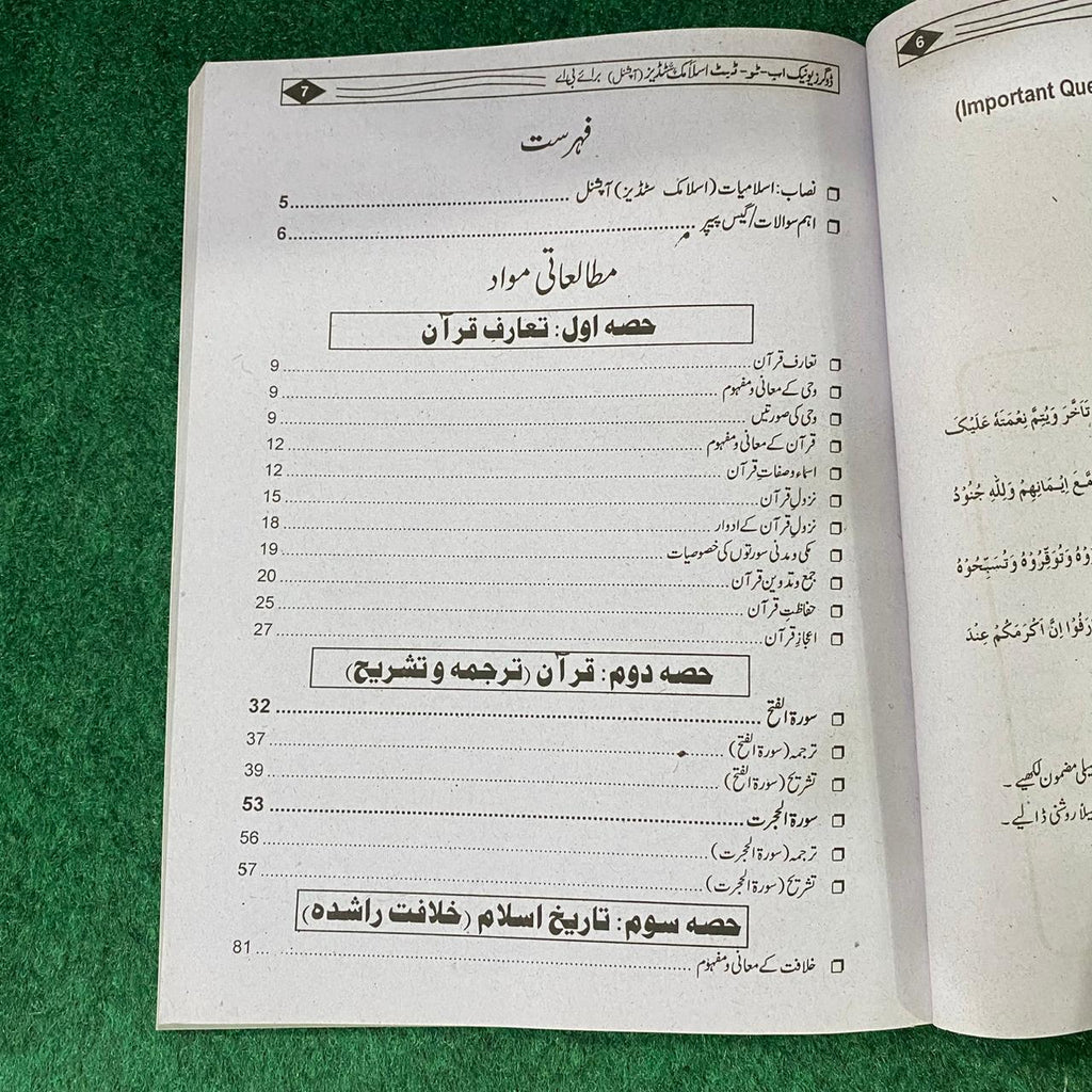BA Noor-e-Salamiyat (Optional) Guide