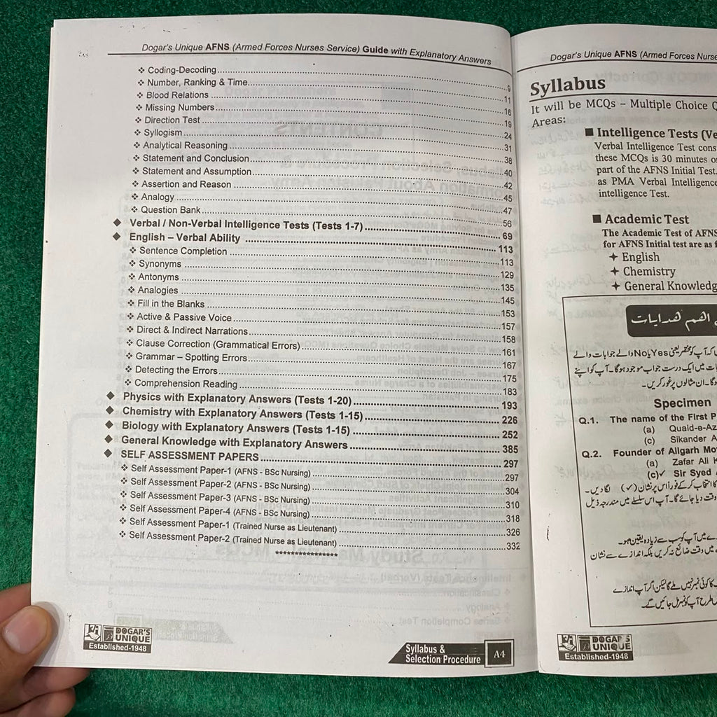 AFNS Entry Test Guide – Armed Forces Nursing Services
